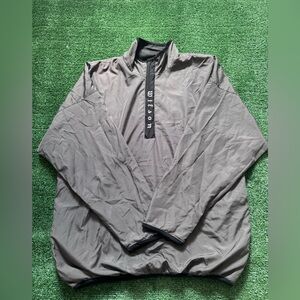 Wilson Windbreaker Men's M
Quarter Zip Pullover Gray
Vintage Lightweight